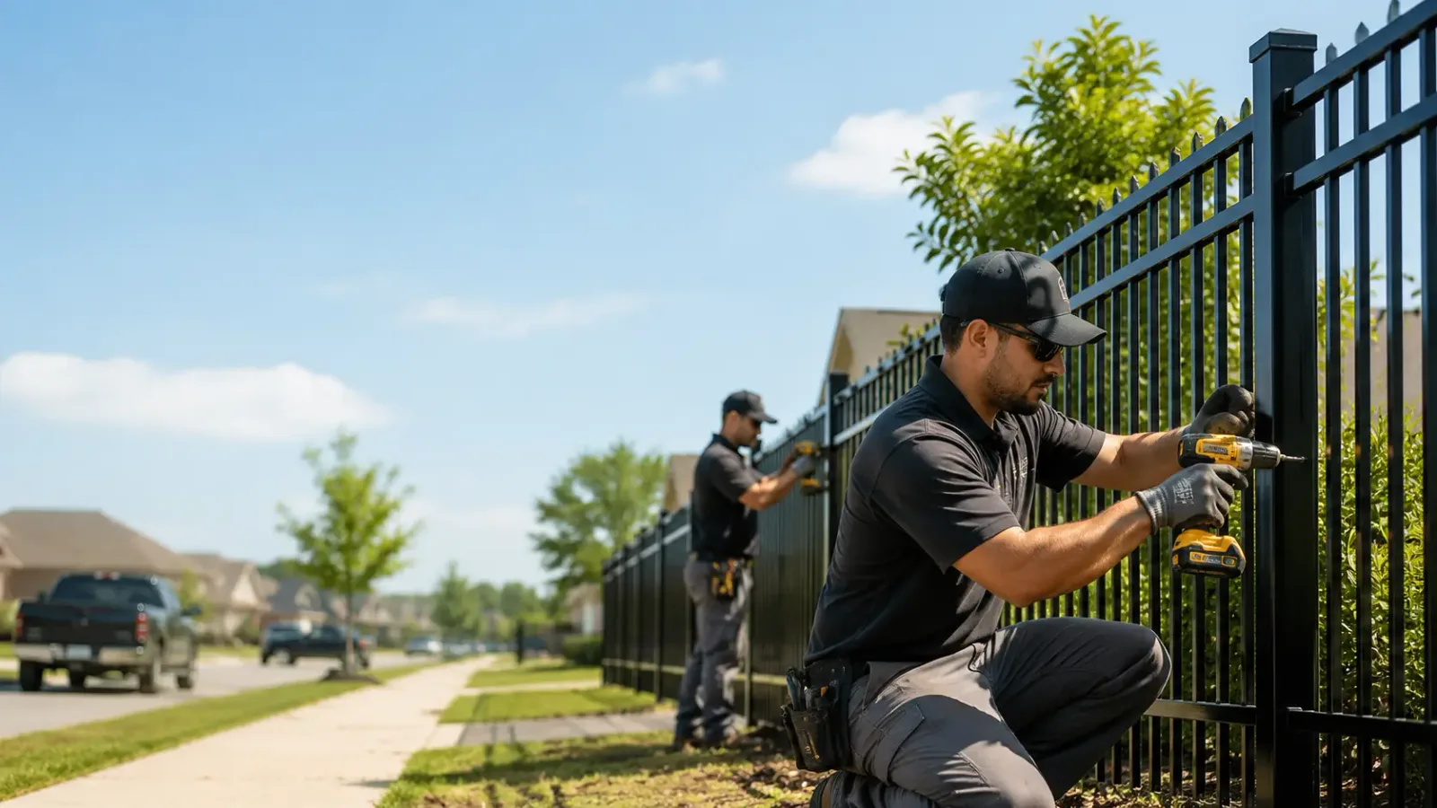 Metal Fence Installation in Pfafftown, NC